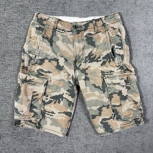 Levis Mens Camo Cargo Shorts White‎ Tab Size 29 Inseam 10" Id 12462